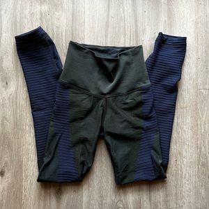 Nike Dri Fit Zoned Sculpt Super High Rise Ribbed Compression Leggings